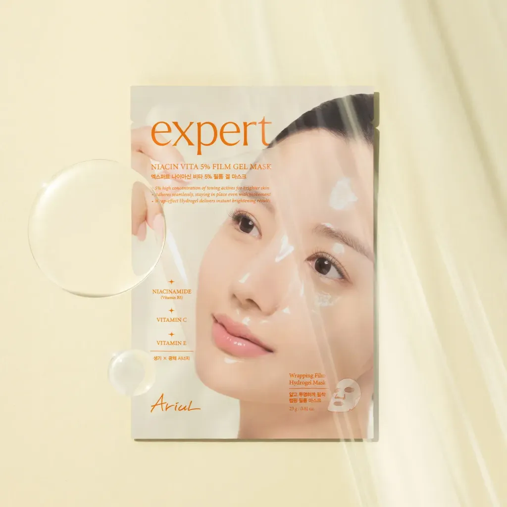 JuzBeauty_JuzBeautyMalaysia_JuzPretty_Authentic_Kbeauty_Malaysia_Skin_Care_Cosmetics_K-beauty_Health_Care_korean_streetwear_ARIUL Expert Niacin Vita 5 Film Gel Mask 专家烟酰胺维他命5膜感凝胶面膜4