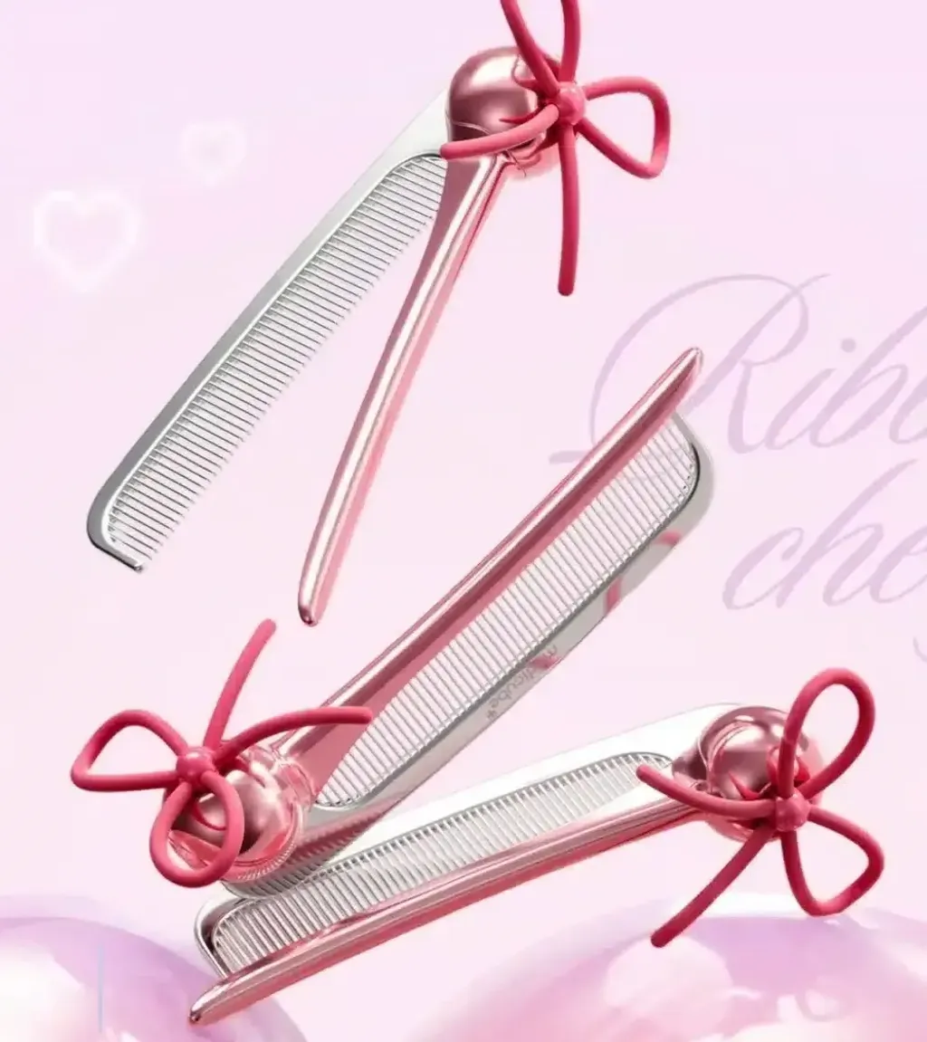 JuzBeauty_JuzBeautyMalaysia_JuzPretty_Authentic_Kbeauty_Malaysia_Skin_Care_Cosmetics_K-beauty_Health_Care_korean_streetwear_MEDICUBE × FOREVER CHERRY Ribbon Cherry Glass Hair Comb 蝴蝶结樱桃发梳2