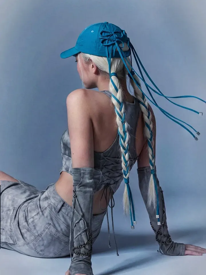 JuzBeauty_JuzBeautyMalaysia_JuzPretty_Authentic_Kbeauty_Malaysia_Skin_Care_Cosmetics_K-beauty_Health_Care_korean_streetwear_ONGO Quad Ribbon Knot Cap 蝴蝶结帽5
