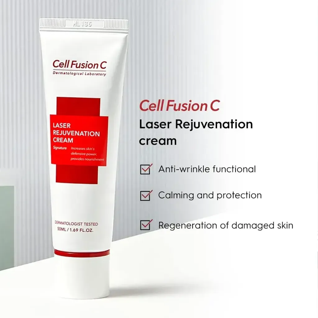 JuzBeauty_JuzBeautyMalaysia_JuzPretty_Authentic_Kbeauty_Malaysia_Skin_Care_Cosmetics_K-beauty_Health_Care_korean_streetwear_CELL FUSION C Laser Rejuvenation Cream Cica积雪草修护面霜3