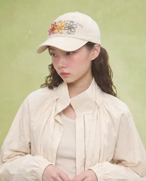 JuzBeauty_JuzBeautyMalaysia_JuzPretty_Authentic_Kbeauty_Malaysia_Skin_Care_Cosmetics_K-beauty_Health_Care_korean_streetwear_ONGO One, Two, Three, Flower Knot Cap 帽2