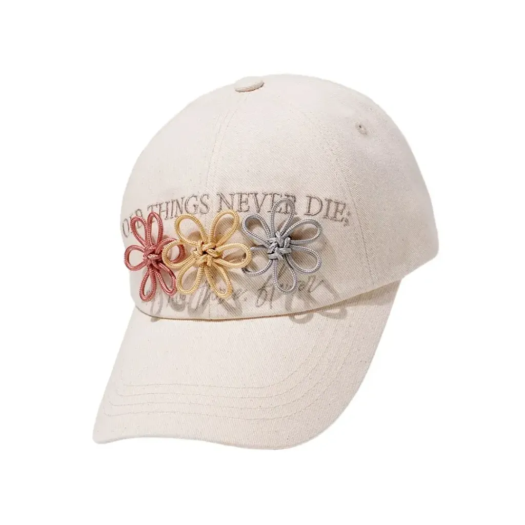 JuzBeauty_JuzBeautyMalaysia_JuzPretty_Authentic_Kbeauty_Malaysia_Skin_Care_Cosmetics_K-beauty_Health_Care_korean_streetwear_ONGO One, Two, Three, Flower Knot Cap 帽7