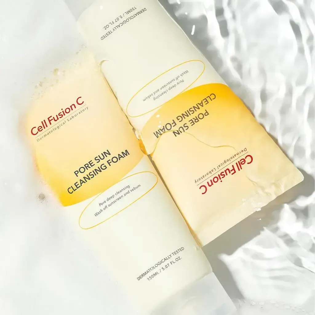 JuzBeauty_JuzBeautyMalaysia_JuzPretty_Authentic_Kbeauty_Malaysia_Skin_Care_Cosmetics_K-beauty_Health_Care_korean_streetwear_CELL FUSION C Pore Sun Cleansing Foam 秀肤生毛孔清洁洗面奶1