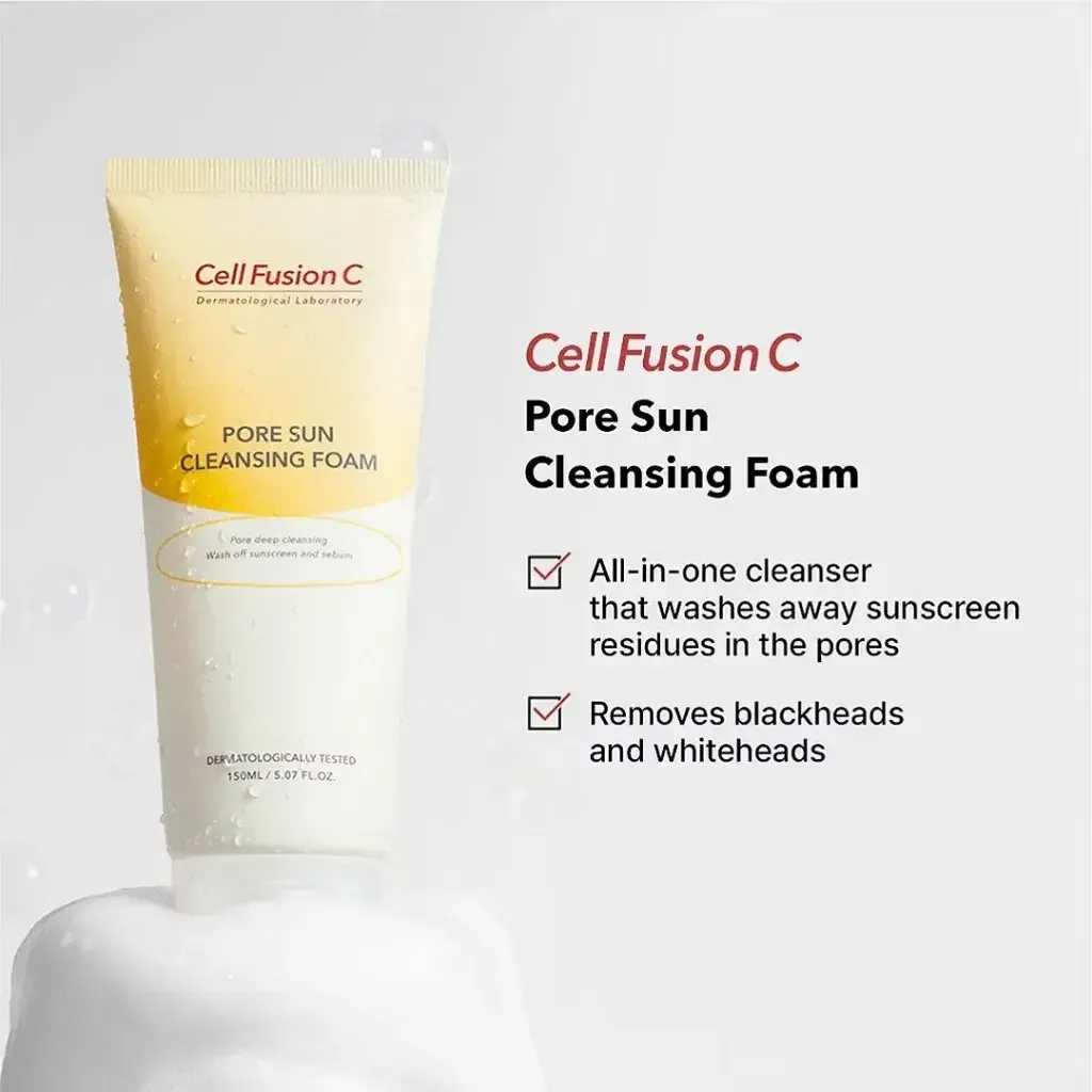 JuzBeauty_JuzBeautyMalaysia_JuzPretty_Authentic_Kbeauty_Malaysia_Skin_Care_Cosmetics_K-beauty_Health_Care_korean_streetwear_CELL FUSION C Pore Sun Cleansing Foam 秀肤生毛孔清洁洗面奶8