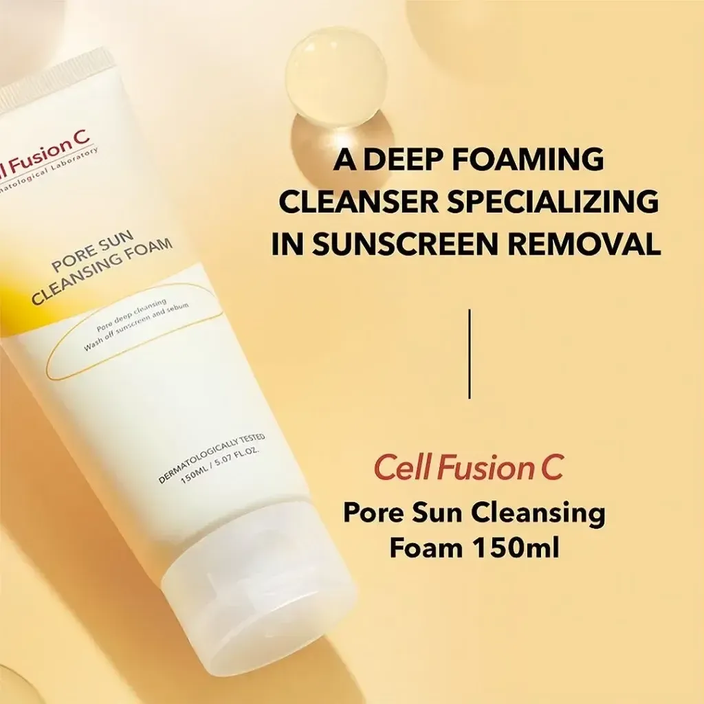 JuzBeauty_JuzBeautyMalaysia_JuzPretty_Authentic_Kbeauty_Malaysia_Skin_Care_Cosmetics_K-beauty_Health_Care_korean_streetwear_CELL FUSION C Pore Sun Cleansing Foam 秀肤生毛孔清洁洗面奶10