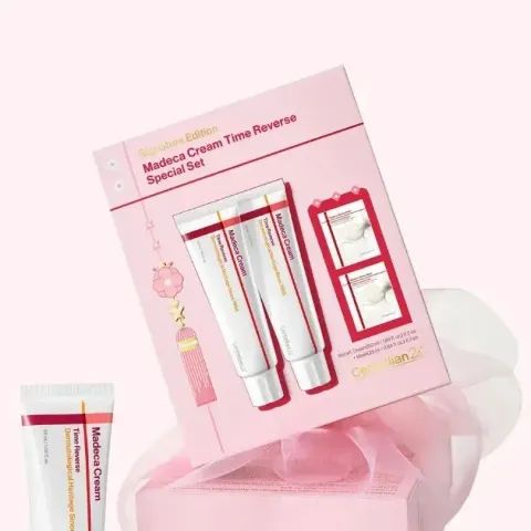 JuzBeauty_JuzBeautyMalaysia_JuzPretty_Authentic_Kbeauty_Malaysia_Skin_Care_Cosmetics_K-beauty_Health_Care_korean_streetwear_CENTELLIAN24 Madeca Cream Time Reverse Special Set CENTELLIAN 24 积雪草修护面霜尊享套装4