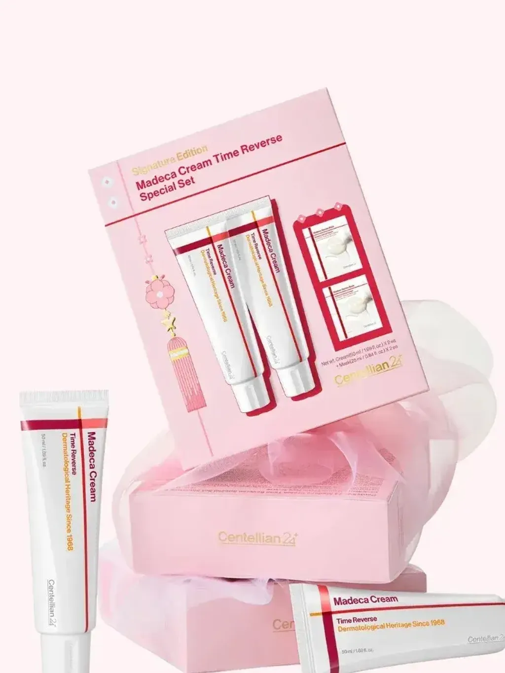 JuzBeauty_JuzBeautyMalaysia_JuzPretty_Authentic_Kbeauty_Malaysia_Skin_Care_Cosmetics_K-beauty_Health_Care_korean_streetwear_CENTELLIAN24 Madeca Cream Time Reverse Special Set CENTELLIAN 24 积雪草修护面霜尊享套装2