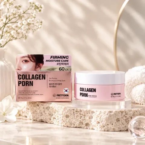JuzBeauty_JuzBeautyMalaysia_JuzPretty_Authentic_Kbeauty_Malaysia_Skin_Care_Cosmetics_K-beauty_Health_Care_korean_streetwear_PRETTYSKIN Collagen PDRN Eye Patch 水凝胶眼贴 粉PDRN2