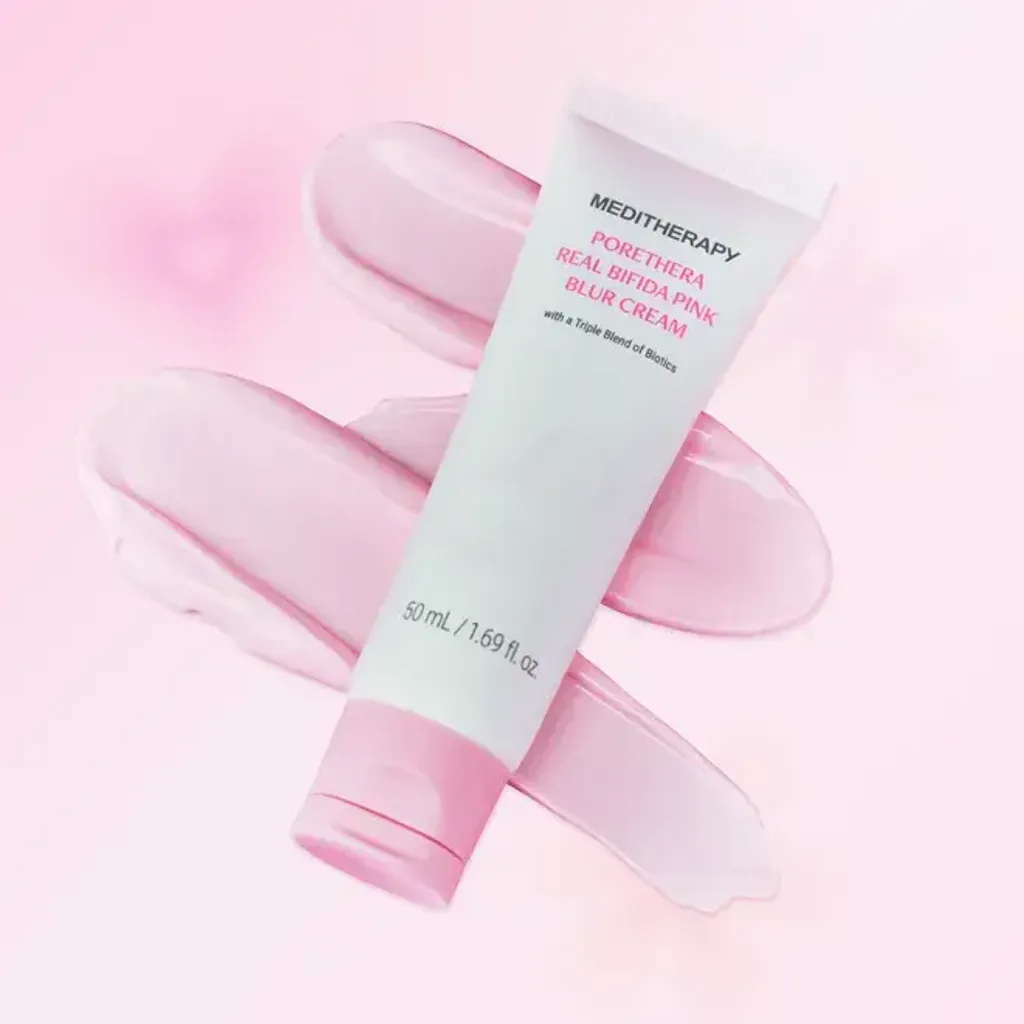 JuzBeauty_JuzBeautyMalaysia_JuzPretty_Authentic_Kbeauty_Malaysia_Skin_Care_Cosmetics_K-beauty_Health_Care_korean_streetwear_MEDITHERAPY Porethera Real Bifida Pink Blur Cream 粉红柔肤霜3