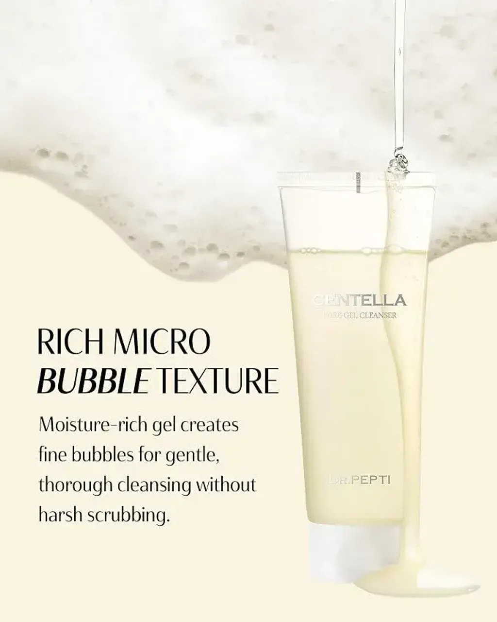 JuzBeauty_JuzBeautyMalaysia_JuzPretty_Authentic_Kbeauty_Malaysia_Skin_Care_Cosmetics_K-beauty_Health_Care_korean_streetwear_DR PEPTI Centella Pure Gel Cleanser 积雪草纯净洁面啫喱1