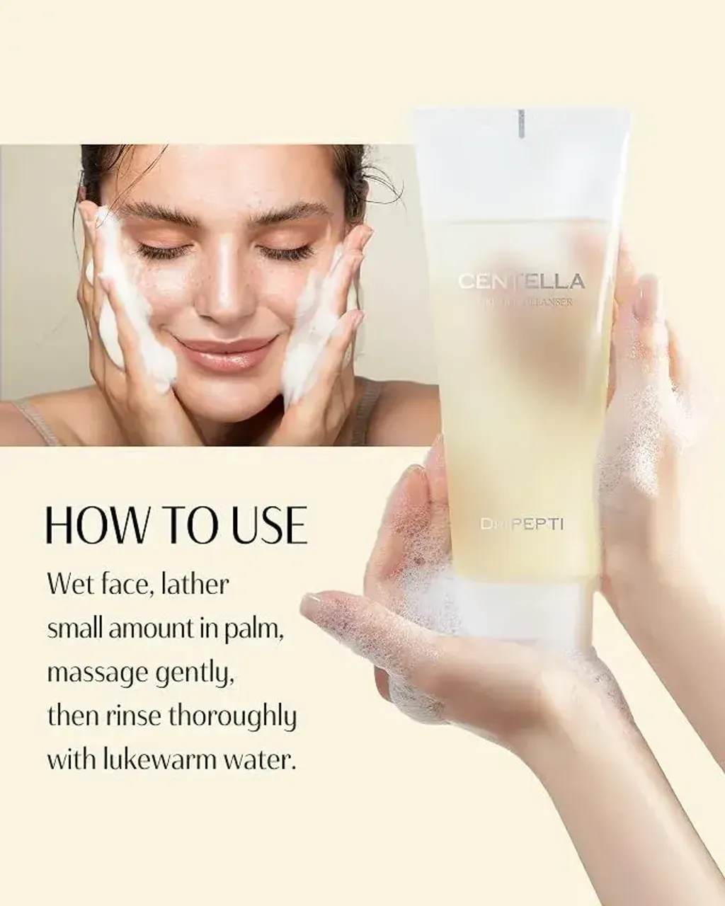 JuzBeauty_JuzBeautyMalaysia_JuzPretty_Authentic_Kbeauty_Malaysia_Skin_Care_Cosmetics_K-beauty_Health_Care_korean_streetwear_DR PEPTI Centella Pure Gel Cleanser 积雪草纯净洁面啫喱4