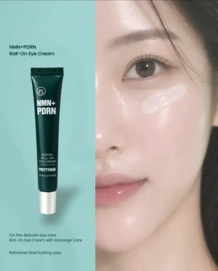 JuzBeauty_JuzBeautyMalaysia_JuzPretty_Authentic_Kbeauty_Malaysia_Skin_Care_Cosmetics_K-beauty_Health_Care_korean_streetwear_PRETTYSKIN NMN+PDRN Biotox Roll On Eye Cream PRETTY SKIN NMN+PDRN Biotox 滚珠按摩眼霜 1