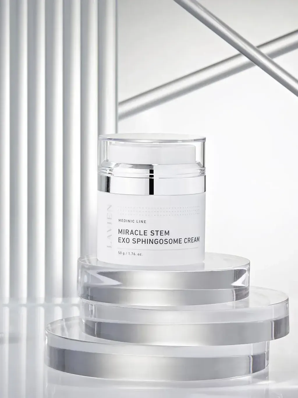 JuzBeauty_JuzBeautyMalaysia_JuzPretty_Authentic_Kbeauty_Malaysia_Skin_Care_Cosmetics_K-beauty_Health_Care_korean_streetwear_LAVIEN Medinic Line Miracle Stem Exo Sphingosome Cream 奇迹干细胞外泌体神经鞘氨醇修护面霜2