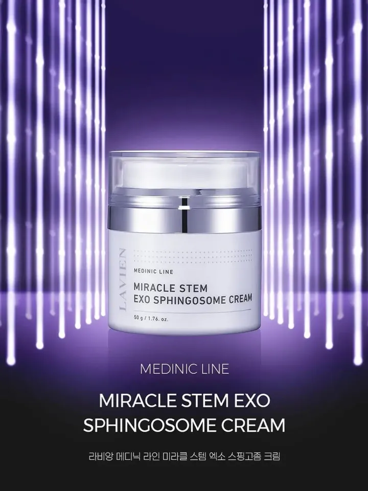 JuzBeauty_JuzBeautyMalaysia_JuzPretty_Authentic_Kbeauty_Malaysia_Skin_Care_Cosmetics_K-beauty_Health_Care_korean_streetwear_LAVIEN Medinic Line Miracle Stem Exo Sphingosome Cream 奇迹干细胞外泌体神经鞘氨醇修护面霜3