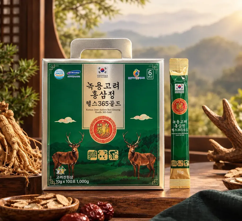 JuzBeauty_JuzBeautyMalaysia_JuzPretty_Authentic_Kbeauty_Malaysia_Skin_Care_Cosmetics_K-beauty_Health_Care_korean_streetwear_SAMSUNG Korean Deer Antlers Red Ginseng Health 365 Gold 三星鹿茸高丽红参浓缩液