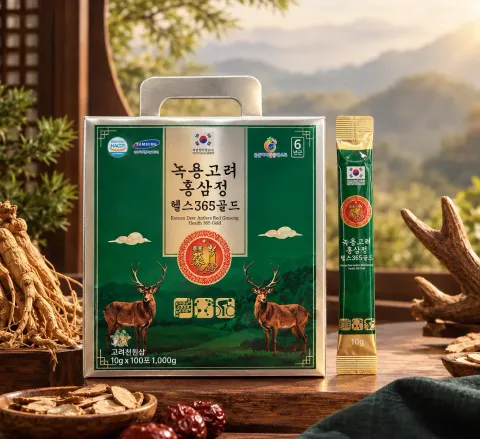 JuzBeauty_JuzBeautyMalaysia_JuzPretty_Authentic_Kbeauty_Malaysia_Skin_Care_Cosmetics_K-beauty_Health_Care_korean_streetwear_SAMSUNG Korean Deer Antlers Red Ginseng Health 365 Gold 三星鹿茸高丽红参浓缩液