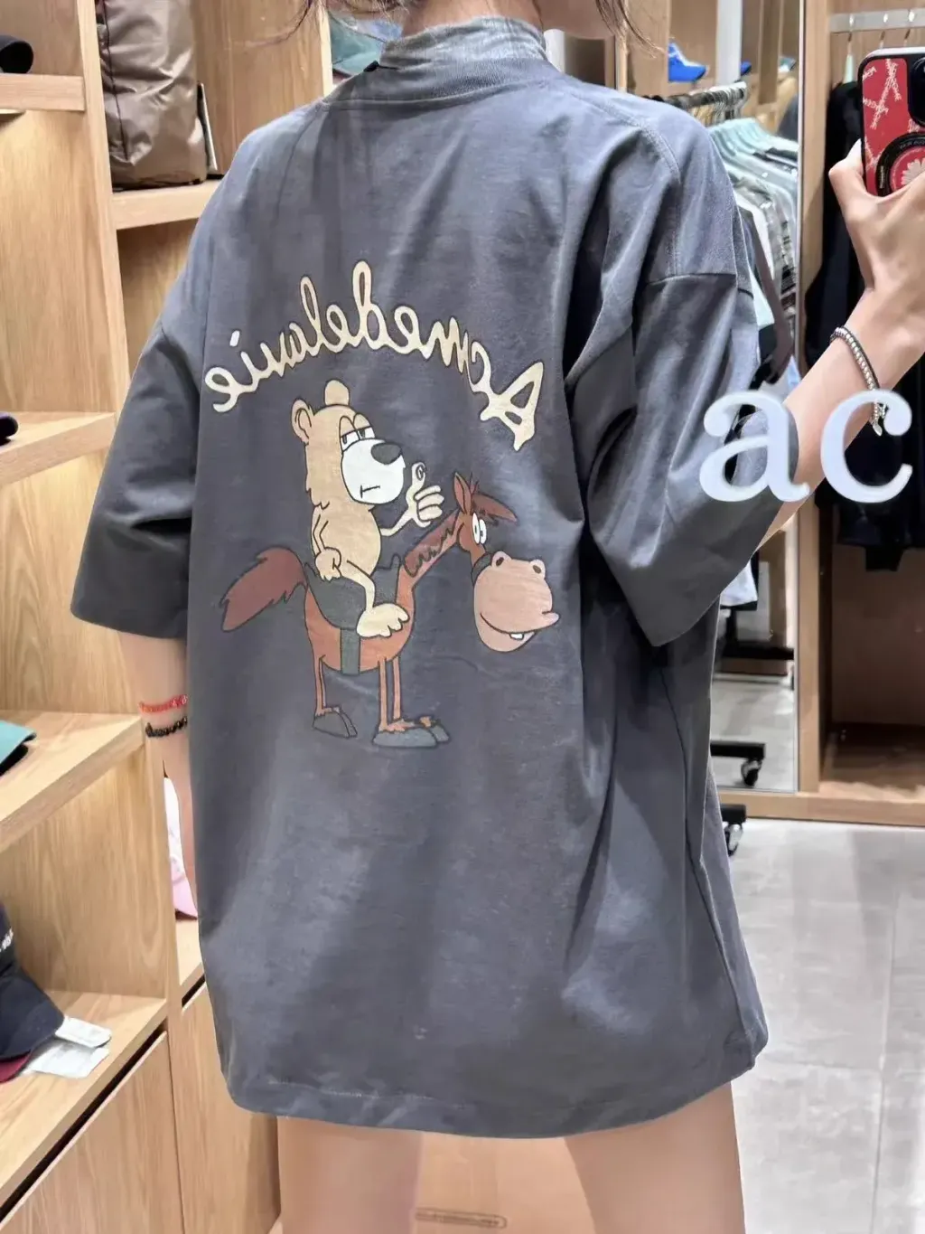 JuzBeauty_JuzBeautyMalaysia_JuzPretty_Authentic_Kbeauty_Malaysia_Skin_Care_Cosmetics_K-beauty_Health_Care_korean_streetwear_ADLV Horse Rider Short Sleeve T-Shirt Tee 上衣14