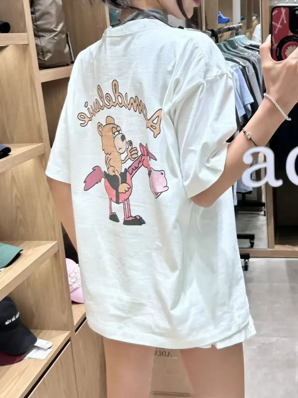 JuzBeauty_JuzBeautyMalaysia_JuzPretty_Authentic_Kbeauty_Malaysia_Skin_Care_Cosmetics_K-beauty_Health_Care_korean_streetwear_ADLV Horse Rider Short Sleeve T-Shirt Tee 上衣10