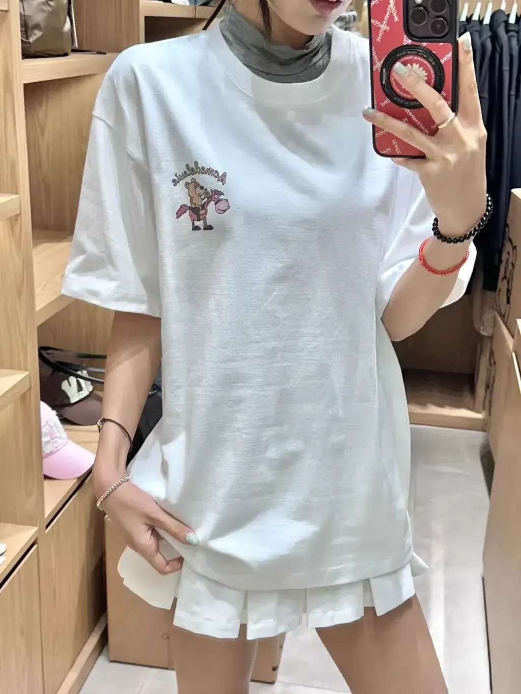 JuzBeauty_JuzBeautyMalaysia_JuzPretty_Authentic_Kbeauty_Malaysia_Skin_Care_Cosmetics_K-beauty_Health_Care_korean_streetwear_ADLV Horse Rider Short Sleeve T-Shirt Tee 上衣8