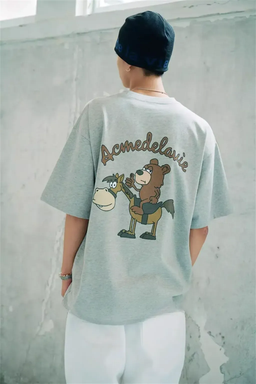 JuzBeauty_JuzBeautyMalaysia_JuzPretty_Authentic_Kbeauty_Malaysia_Skin_Care_Cosmetics_K-beauty_Health_Care_korean_streetwear_ADLV Horse Rider Short Sleeve T-Shirt Tee 上衣6