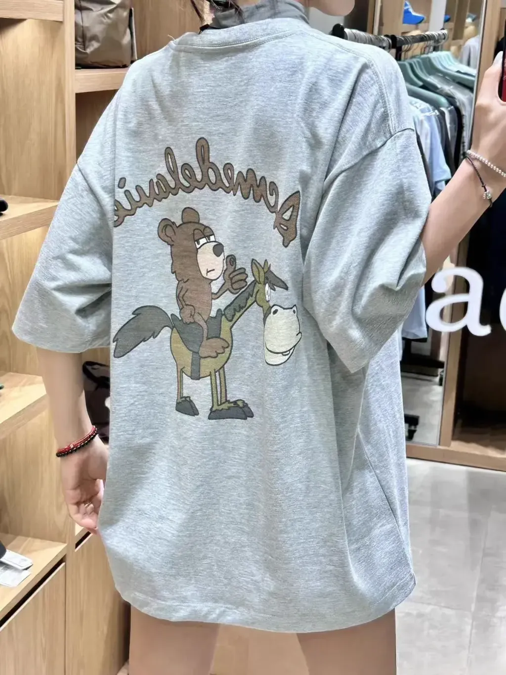 JuzBeauty_JuzBeautyMalaysia_JuzPretty_Authentic_Kbeauty_Malaysia_Skin_Care_Cosmetics_K-beauty_Health_Care_korean_streetwear_ADLV Horse Rider Short Sleeve T-Shirt Tee 上衣12