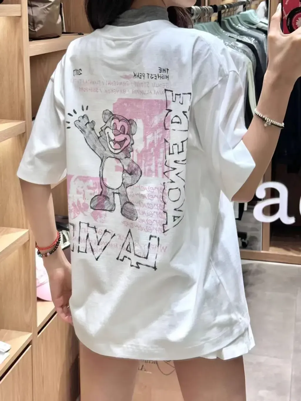 JuzBeauty_JuzBeautyMalaysia_JuzPretty_Authentic_Kbeauty_Malaysia_Skin_Care_Cosmetics_K-beauty_Health_Care_korean_streetwear_ADLV Hello AC Bear Short Sleeve T-Shirt Tee 上衣12