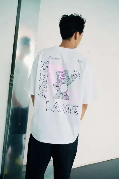 JuzBeauty_JuzBeautyMalaysia_JuzPretty_Authentic_Kbeauty_Malaysia_Skin_Care_Cosmetics_K-beauty_Health_Care_korean_streetwear_ADLV Hello AC Bear Short Sleeve T-Shirt Tee 上衣