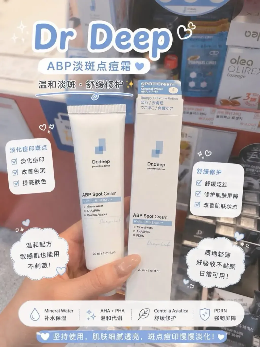 JuzBeauty_JuzBeautyMalaysia_JuzPretty_Authentic_Kbeauty_Malaysia_Skin_Care_Cosmetics_K-beauty_Health_Care_korean_streetwear_DR.DEEP Clinical Texture Turnover Spot Cream DR DEEP TT矿物点点霜1