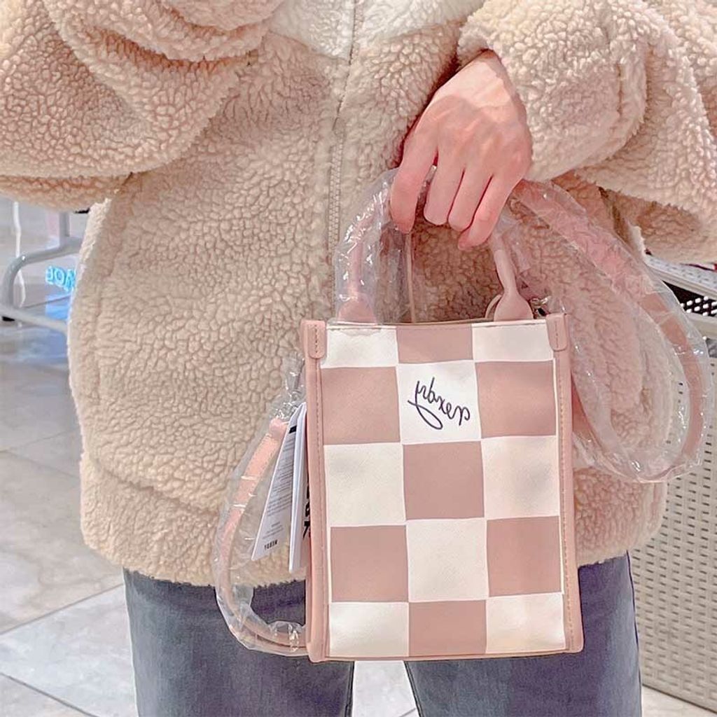 JuzBeauty_JuzBeautyMalaysia_JuzPretty_Authentic_Kbeauty_Malaysia_Skin_Care_Cosmetics_Jbeauty_Australia_Health_Care_Nerdy Checkerboard Two-way Crossbody Bag 15