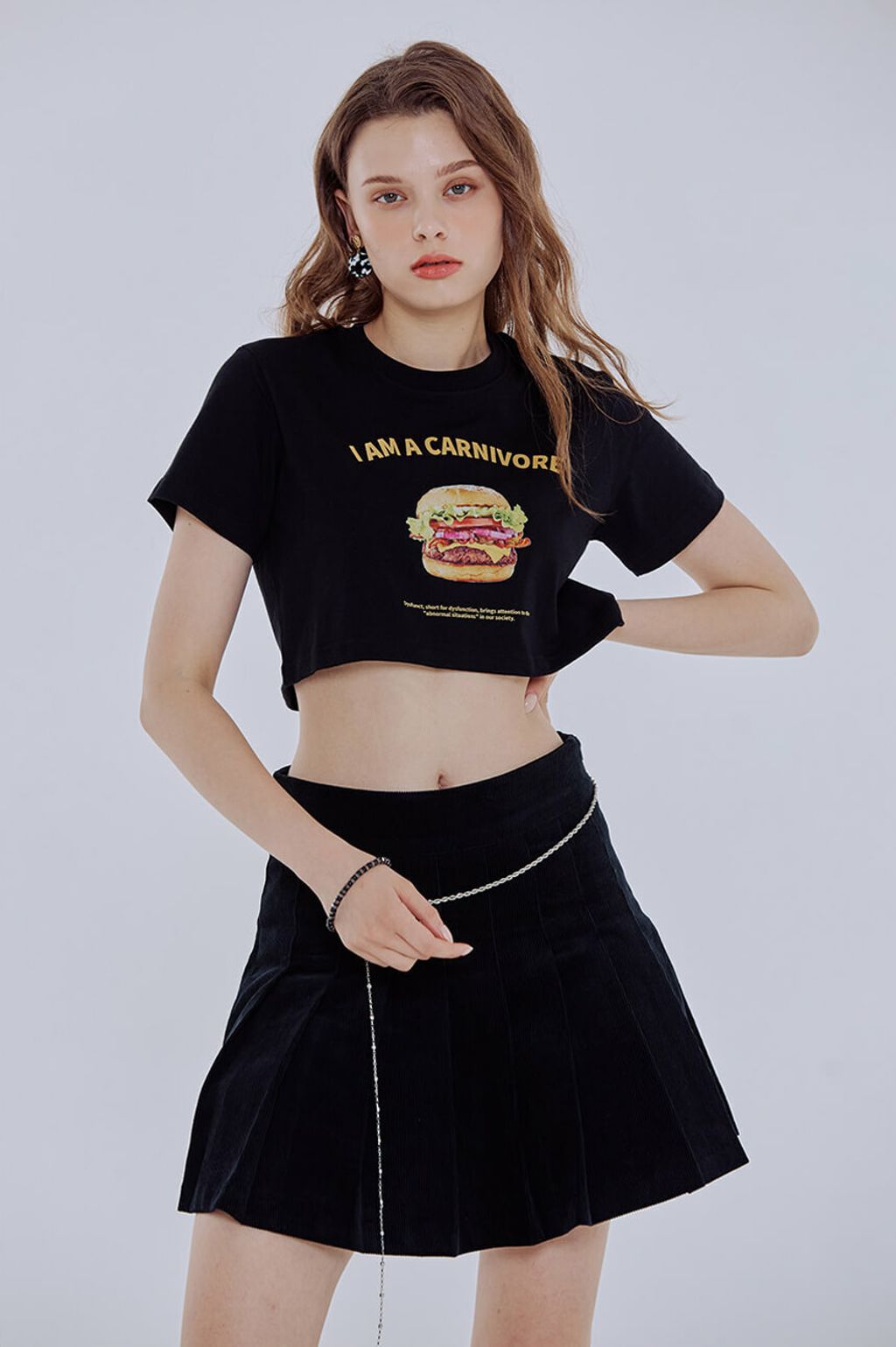 JuzBeauty_JuzBeautyMalaysia_JuzPretty_Authentic_Kbeauty_Malaysia_Skin_Care_Cosmetics_Jbeauty_Australia_Health_Care_korean_streetwear_DYSFUNCT Carnivore Crop T-shirt Crop Top 3