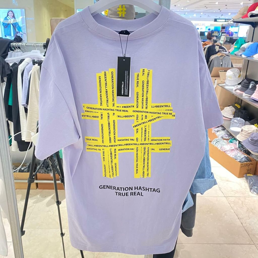 JuzBeauty_JuzBeautyMalaysia_JuzPretty_Authentic_Kbeauty_Malaysia_Skin_Care_Cosmetics_Jbeauty_Australia_Health_Care_korean_streetwear_BEENTRILL Yellow Taping T-shirt 经典Tee 17