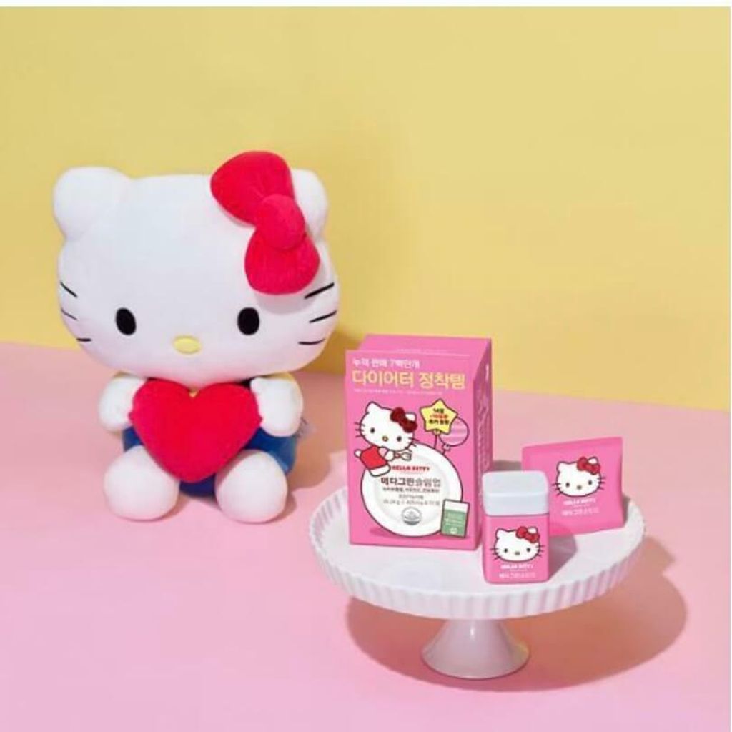 JuzBeauty_JuzBeautyMalaysia_JuzPretty_Authentic_Kbeauty_Malaysia_Skin_Care_Cosmetics_Jbeauty_Australia_Health_Care_korean_streetwear_VITAL BEAUTIE x Hello Kitty Meta Green Slim Up 纤体绿茶片 11