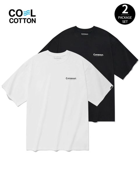 JuzBeauty_JuzBeautyMalaysia_JuzPretty_Authentic_Kbeauty_Malaysia_Skin_Care_Cosmetics_Jbeauty_Australia_Health_Care_korean_streetwear_COVERNAT Essential Cool Cotton 2-PACK T-Shirt Tee 1