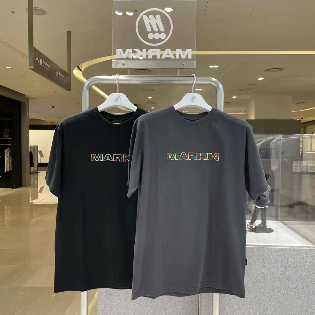 JuzBeauty_JuzBeautyMalaysia_JuzPretty_Authentic_Kbeauty_Malaysia_Skin_Care_Cosmetics_Jbeauty_Australia_Health_Care_korean_streetwear_MARKM Rainbow Logo T-shirt