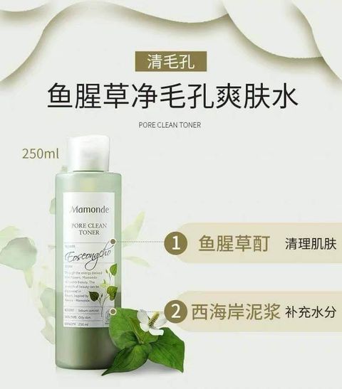 JuzBeauty_JuzBeautyMalaysia_JuzPretty_Authentic_Kbeauty_Malaysia_Skin_Care_Cosmetics_Jbeauty_Health_Care_korean_streetwear_Mamonde Pore Clean Toner 鱼腥草净化毛孔控油爽肤水