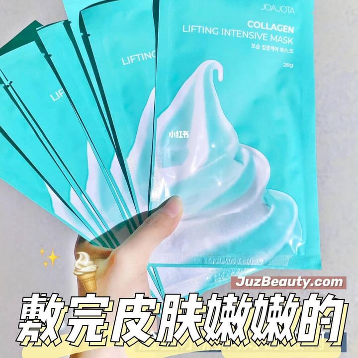JuzBeauty_JuzBeautyMalaysia_JuzPretty_Authentic_Kbeauty_Malaysia_Skin_Care_Cosmetics_Jbeauty_Health_Care_korean_streetwear_GREENHARMONY JOAJOTA Collagen Lifting Intensive Mask 冰淇淋面膜8