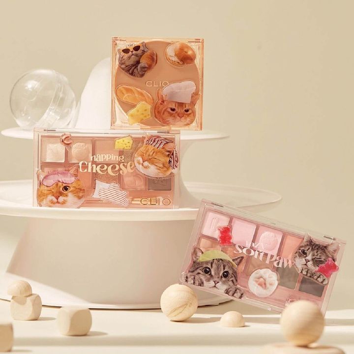 JuzBeauty_JuzBeautyMalaysia_JuzPretty_Authentic_Kbeauty_Malaysia_Skin_Care_Cosmetics_Jbeauty_Health_Care_korean_streetwear_Clio x KoShort Edition Pro Eye Palette 眼影盘 19 napping cheese 20 lazy soft paw 1