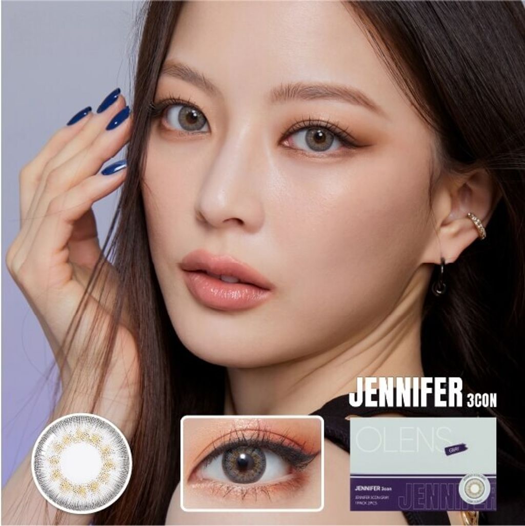 JuzBeauty_JuzBeautyMalaysia_JuzPretty_Authentic_Kbeauty_Malaysia_Skin_Care_Cosmetics_Jbeauty_Health_Care_korean_streetwear_US_OLENS JENNIFER 3CON Contact Lens 月抛隐形眼镜 美瞳3