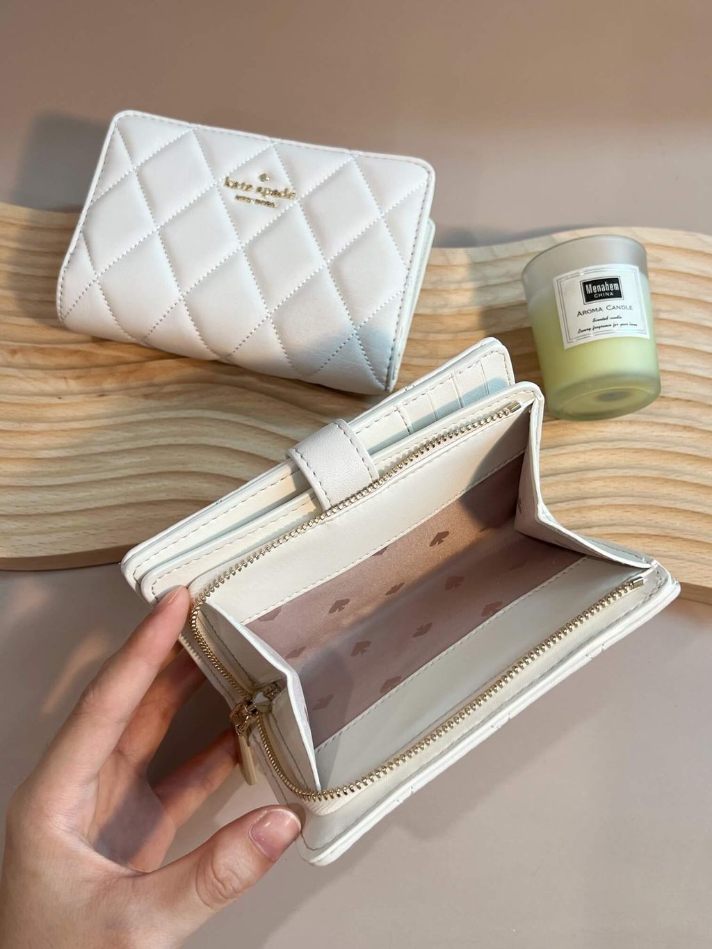 JuzBeauty_JuzBeautyMalaysia_JuzPretty_Authentic_Kbeauty_Malaysia_Skin_Care_Cosmetics_Jbeauty_Health_Care_korean_streetwear_US_Kate Spade KA591 Carey Medium Compartment Bifold Wallet in Parchment