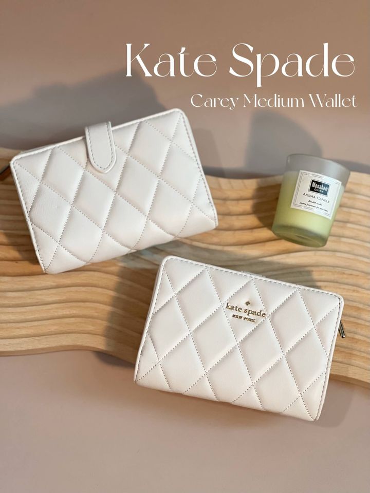 JuzBeauty_JuzBeautyMalaysia_JuzPretty_Authentic_Kbeauty_Malaysia_Skin_Care_Cosmetics_Jbeauty_Health_Care_korean_streetwear_US_Kate Spade KA591 Carey Medium Compartment Bifold Wallet in Parchment