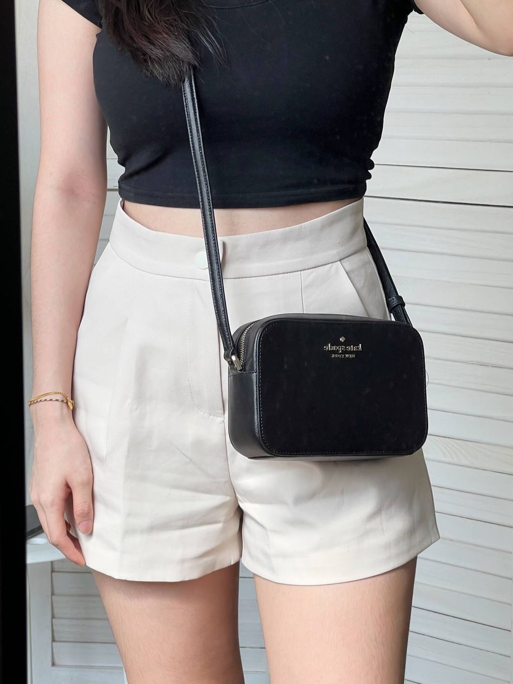 JuzBeauty_JuzBeautyMalaysia_JuzPretty_Authentic_Kbeauty_Malaysia_Skin_Care_Cosmetics_Jbeauty_Health_Care_korean_streetwear_US_Kate Spade WLR00686 Staci Mini Camera Bag in Black