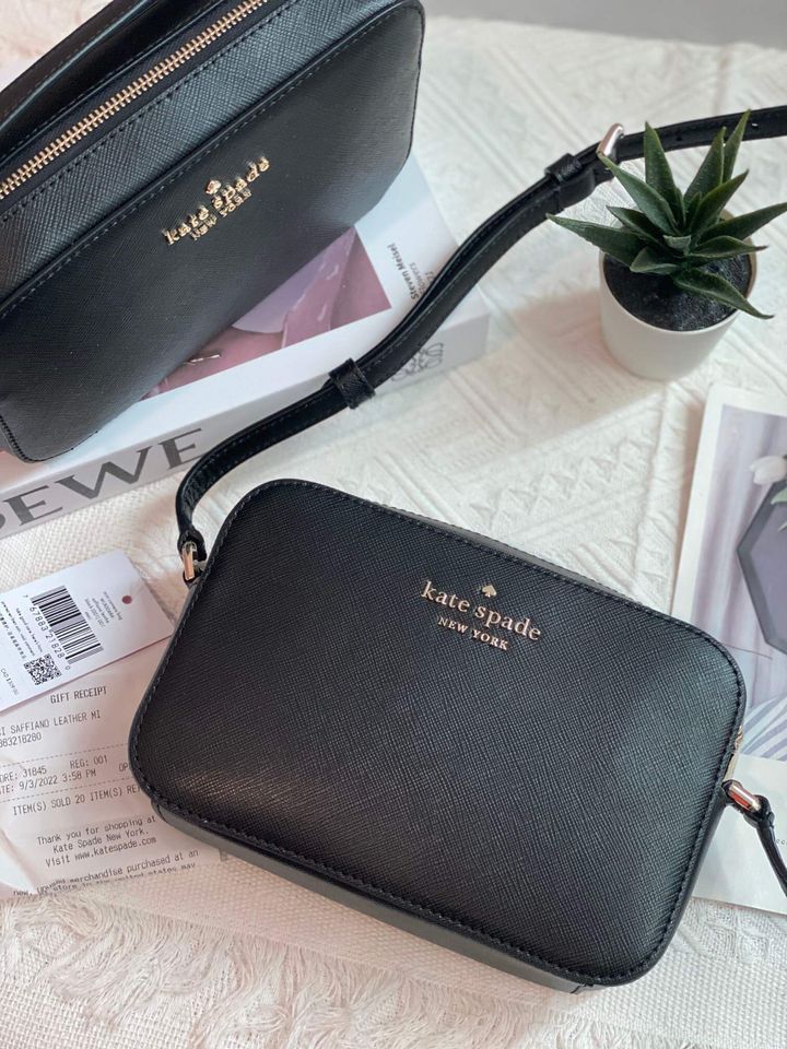 JuzBeauty_JuzBeautyMalaysia_JuzPretty_Authentic_Kbeauty_Malaysia_Skin_Care_Cosmetics_Jbeauty_Health_Care_korean_streetwear_US_Kate Spade WLR00686 Staci Mini Camera Bag in Black