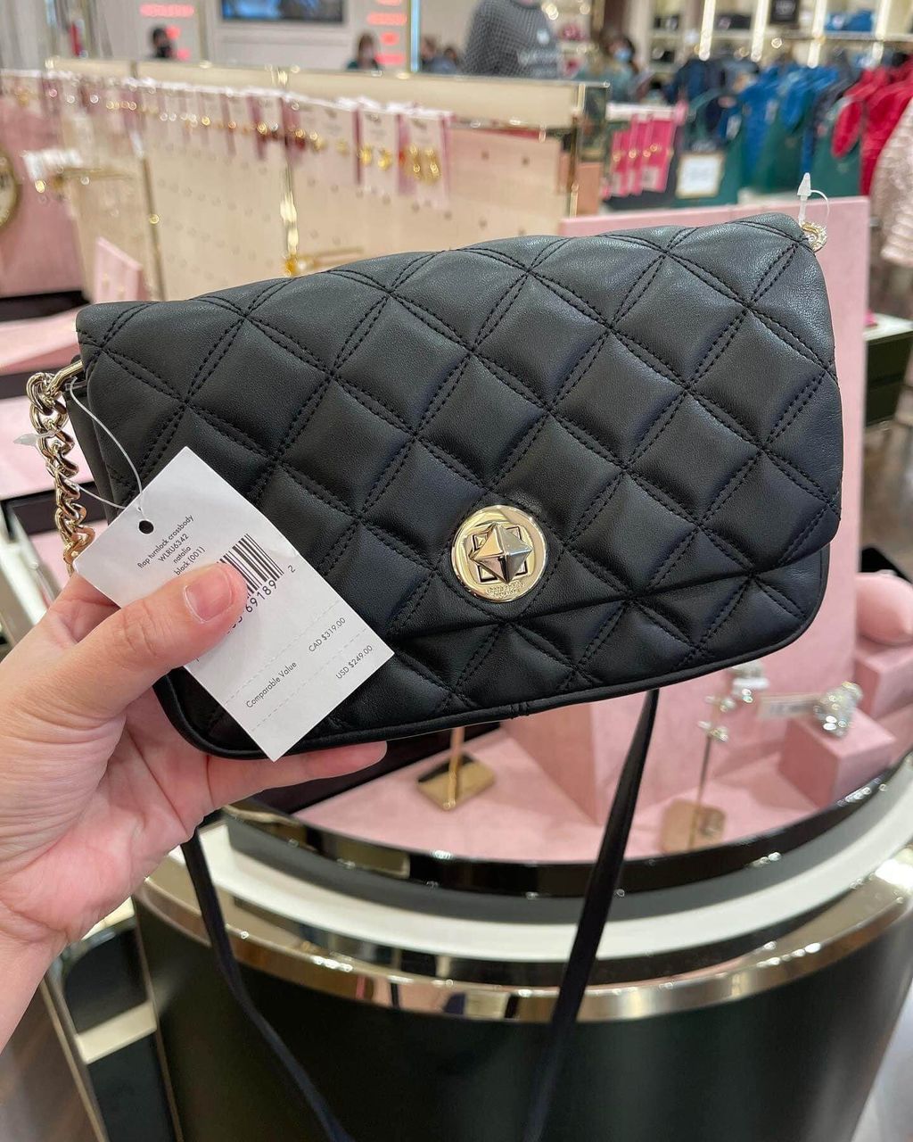 JuzBeauty_JuzBeautyMalaysia_JuzPretty_Authentic_Kbeauty_Malaysia_Skin_Care_Cosmetics_Jbeauty_Health_Care_korean_streetwear_US_Kate Spade WLRU6342 Flap Turnlock Crossbody Natalia Black