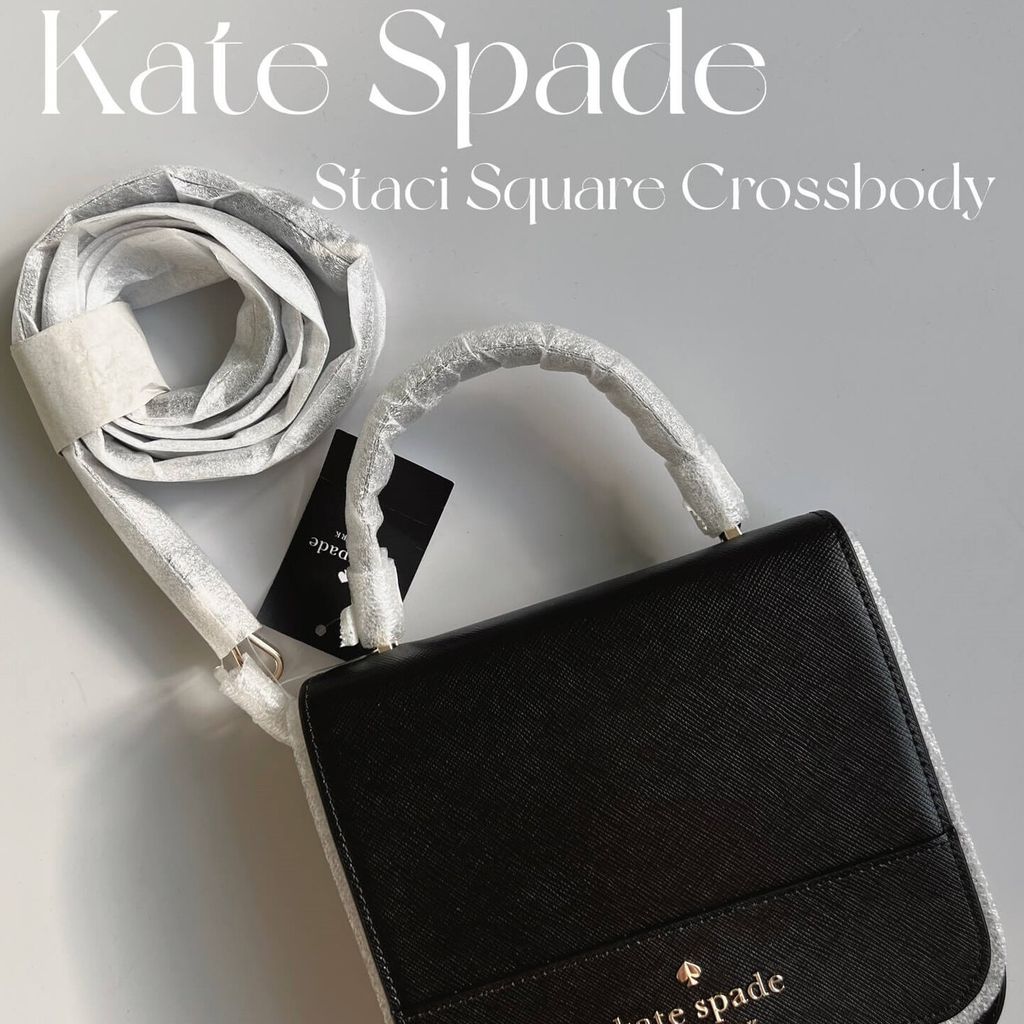 JuzBeauty_JuzBeautyMalaysia_JuzPretty_Authentic_Kbeauty_Malaysia_Skin_Care_Cosmetics_Jbeauty_Health_Care_korean_streetwear_US_Kate Spade K7342 Staci Square Crossbody in Black