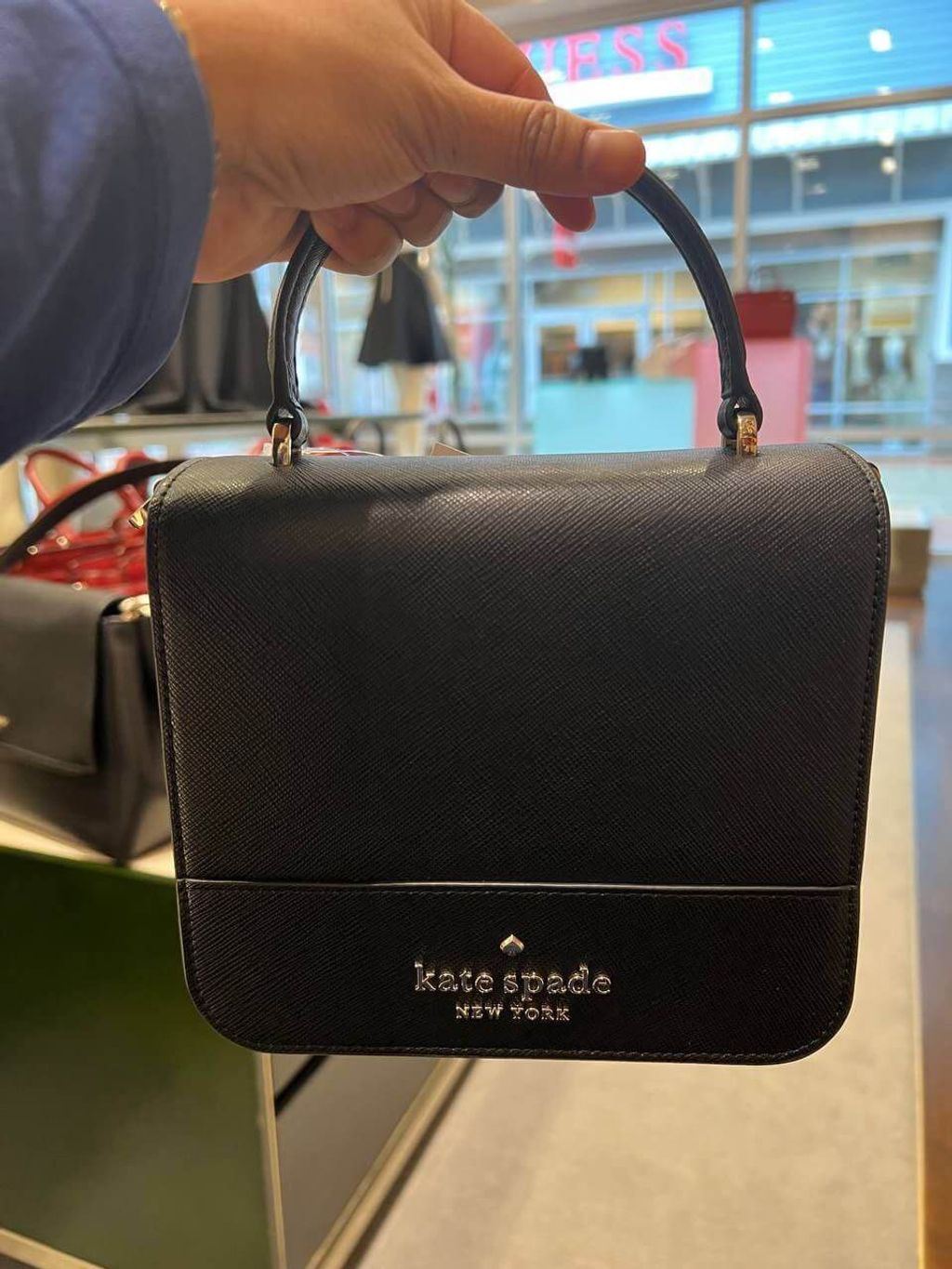 JuzBeauty_JuzBeautyMalaysia_JuzPretty_Authentic_Kbeauty_Malaysia_Skin_Care_Cosmetics_Jbeauty_Health_Care_korean_streetwear_US_Kate Spade K7342 Staci Square Crossbody in Black