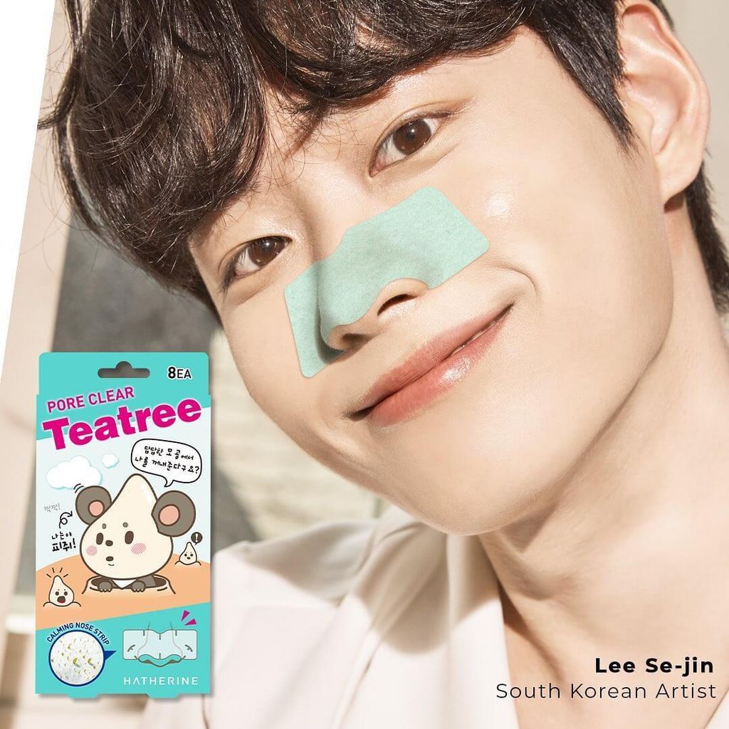 JuzBeauty_JuzBeautyMalaysia_JuzPretty_Authentic_Kbeauty_Malaysia_Skin_Care_Cosmetics_Jbeauty_Health_Care_korean_streetwear_US_HATHERINE Pore Clear Teatree Calming Nose Strip 茶树清爽黑头鼻贴3