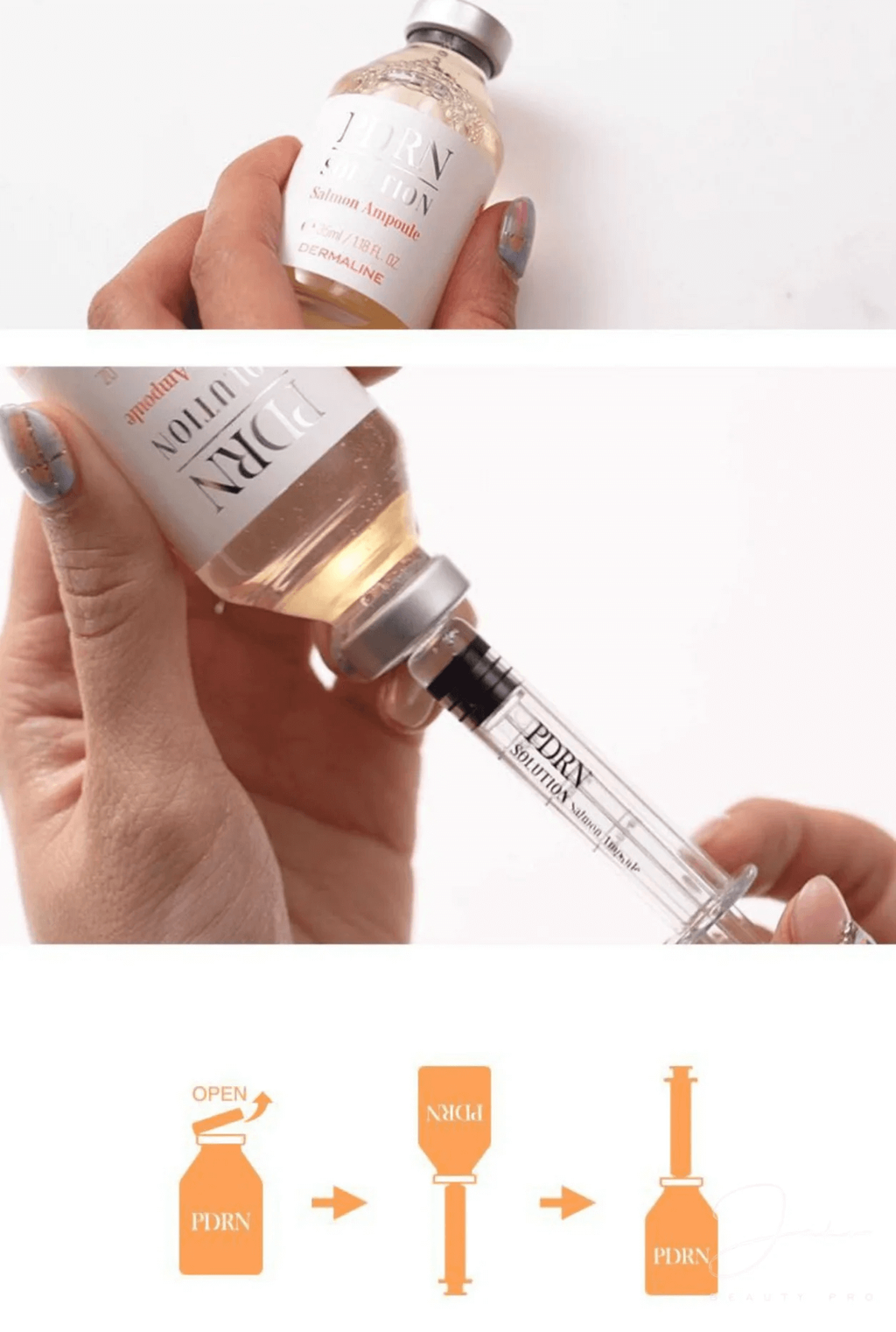 JuzBeauty_JuzBeautyMalaysia_JuzPretty_Authentic_Kbeauty_Malaysia_Skin_Care_Cosmetics_Jbeauty_Health_Care_korean_streetwear_DERMALINE PDRN Solution Salmon Ampoule PDRN童颜三文鱼修护精华1