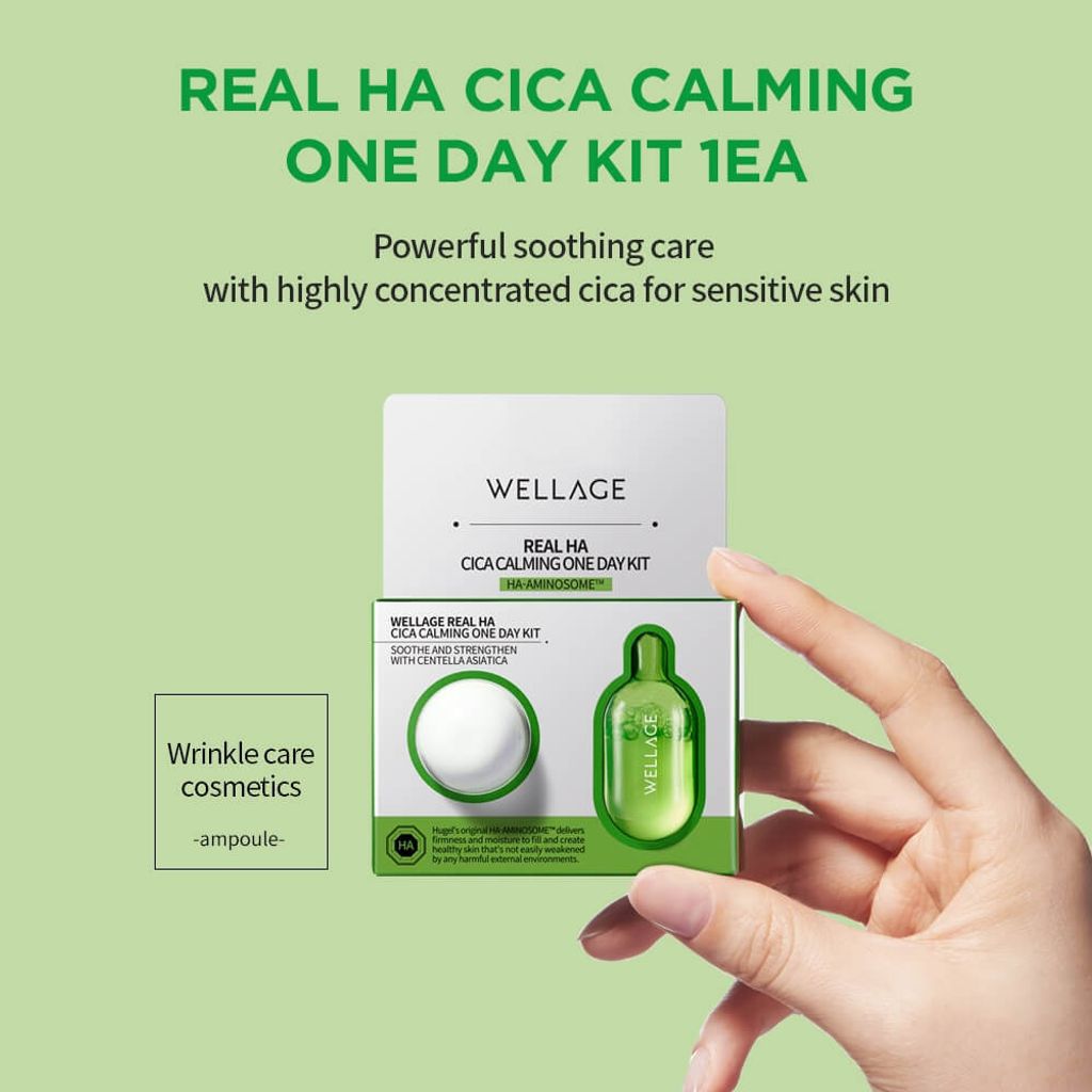 JuzBeauty-JuzBeautyMalaysia-JuzPretty-Authentic-Kbeauty-Malaysia-Skin-Care-Cosmetics-Jbeauty-Health-Care-korean-streetwear-Wellage Real Ha Cica Calming One Day Kit 积雪草再生精华魔法药丸3