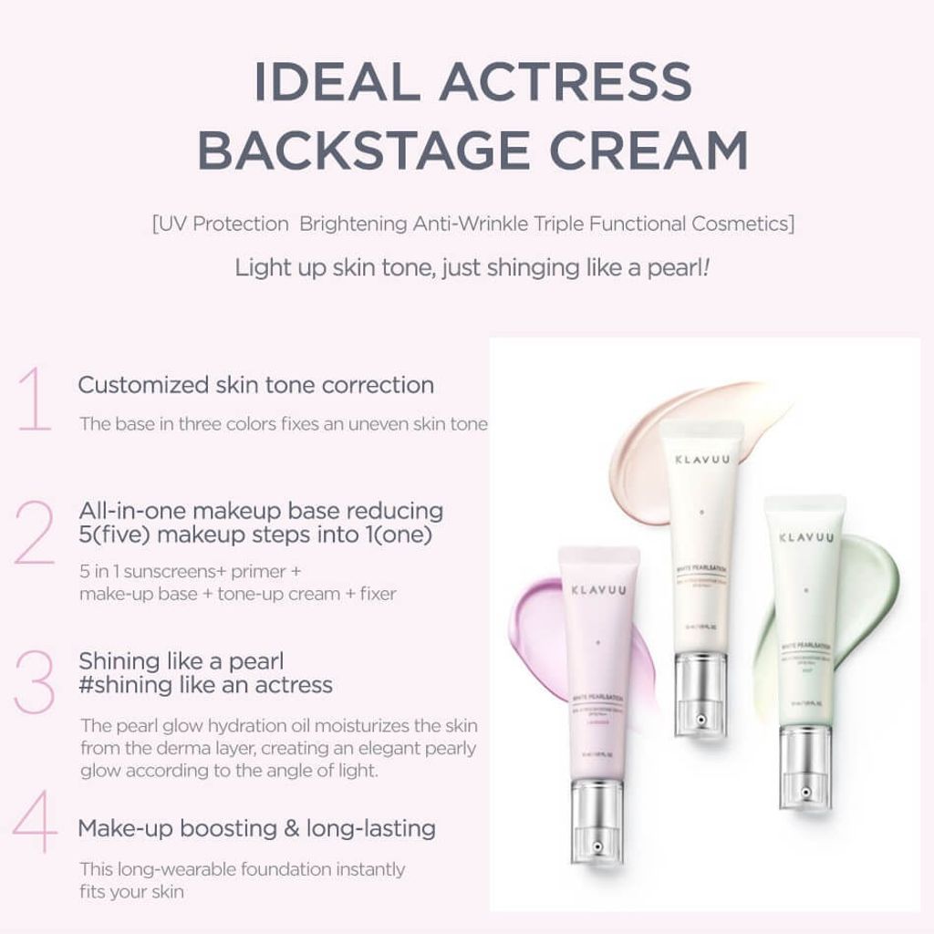 JuzBeauty-JuzBeautyMalaysia-JuzPretty-Authentic-Kbeauty-Malaysia-Skin-Care-Cosmetics-Jbeauty-Health-Care-korean-streetwear-KLAVUU White Pearlsation Ideal Actress Backstage Cream 女神素颜霜13