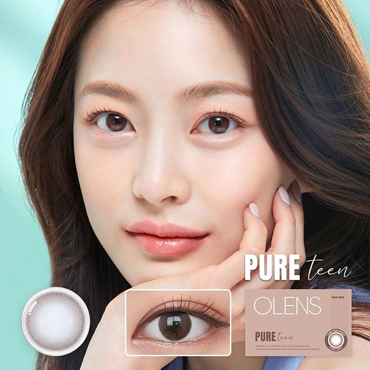 JuzBeauty-JuzBeautyMalaysia-JuzPretty-Authentic-Kbeauty-Malaysia-Skin-Care-Cosmetics-Jbeauty-Health-Care-korean-streetwear-OLENS Pure Teen Contact Lens 月抛隐形眼镜1